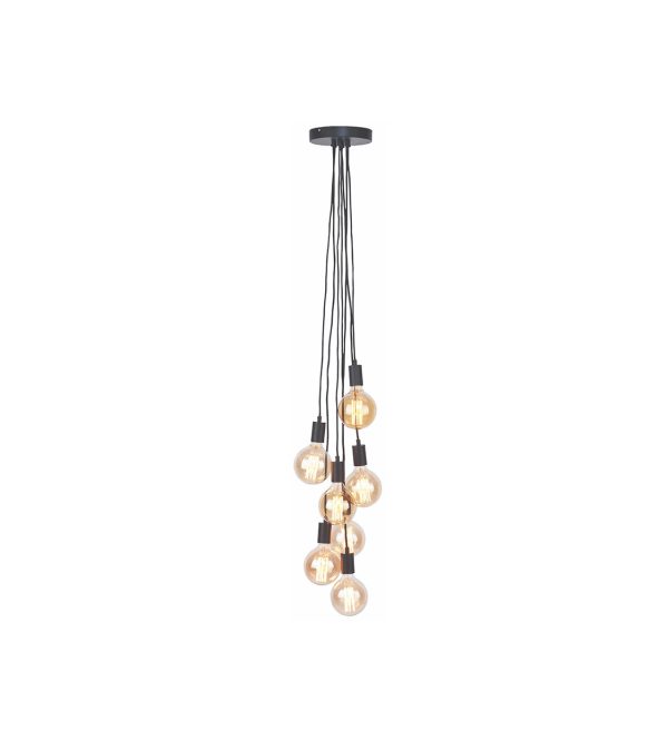 Hanging system Oslo7 lights black.0