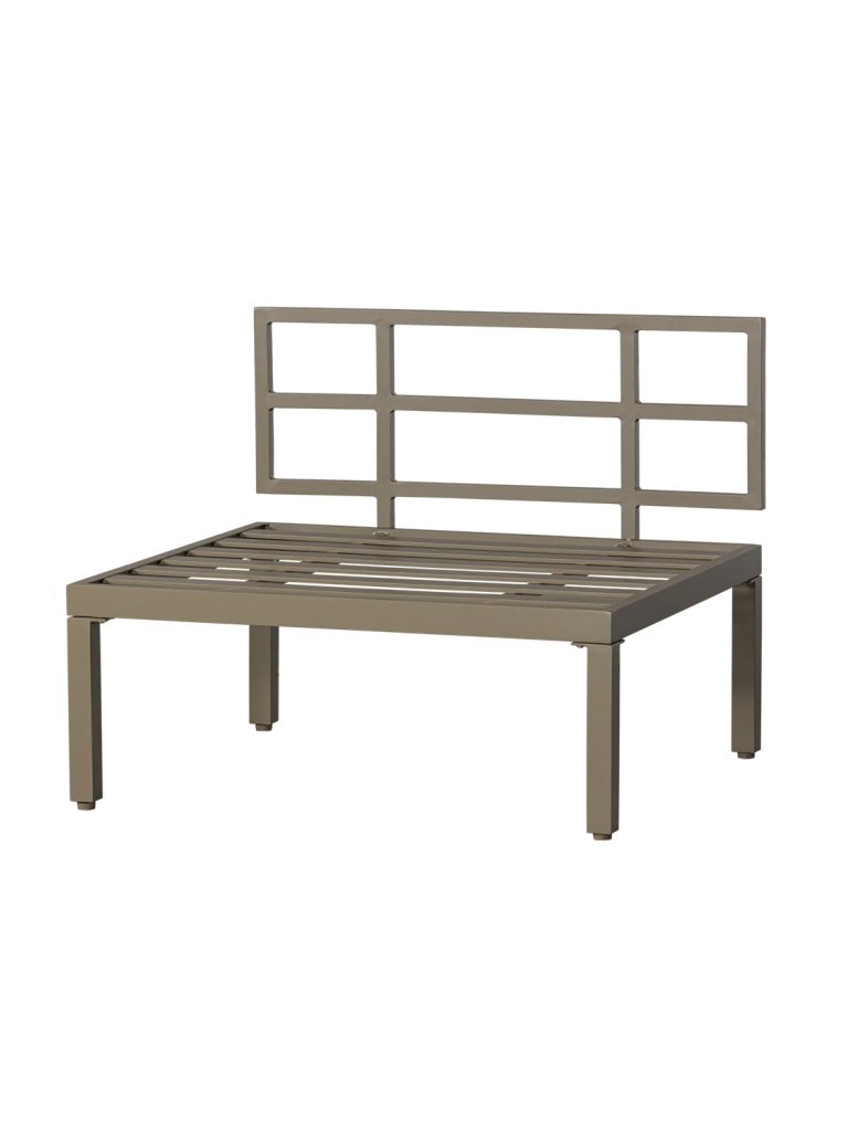 KLUPALEŽALJKA George bench 90cm aluminum jungle