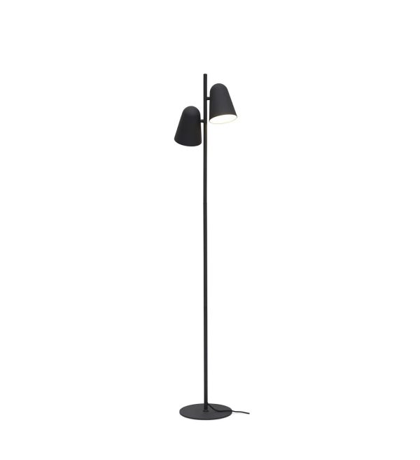 PODNA LAMPA Salamanca 2 shade h.145x28cm, black.1