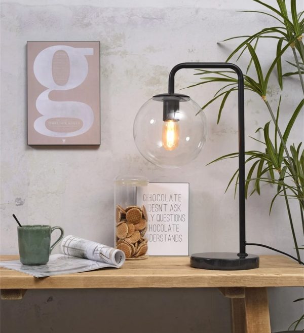 STOLNA LAMPA Warsaw crna