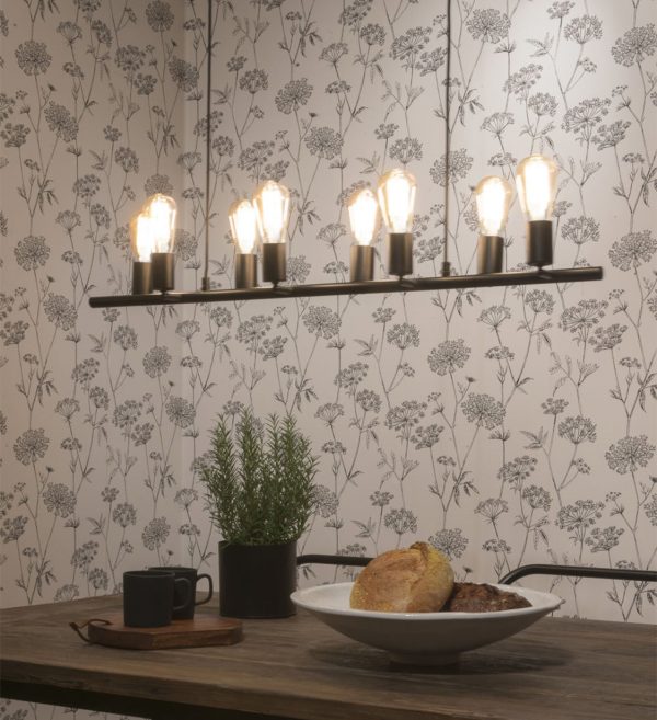 STROPNA LAMPA Miami 8 arm,crna.5