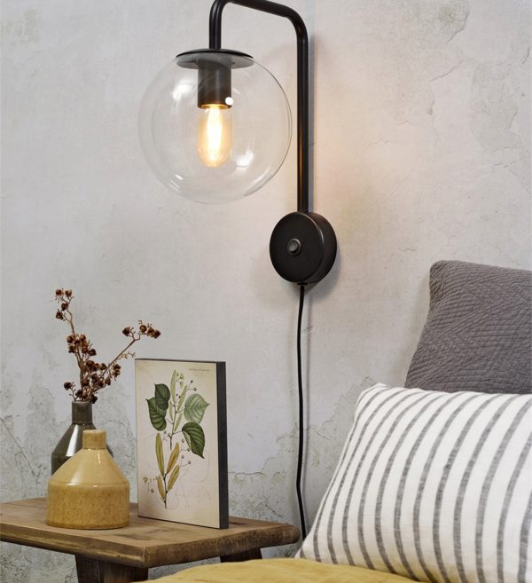 ZIDNA LAMPA Warsaw crna