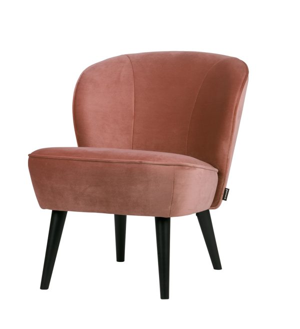 Fotelja Sara velvet old pink
