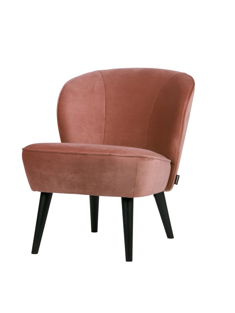 Fotelja Sara velvet old pink