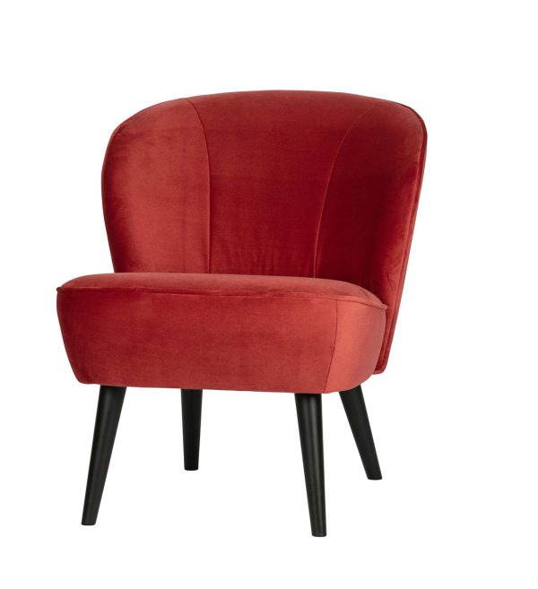 Fotelja Sara velvet raspberry