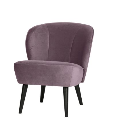 Fotelja Sara velvet warm lilac