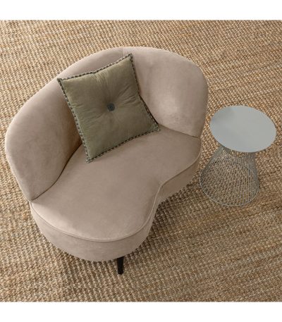 Lounge sofa Sara velvet khaki desna strana 2