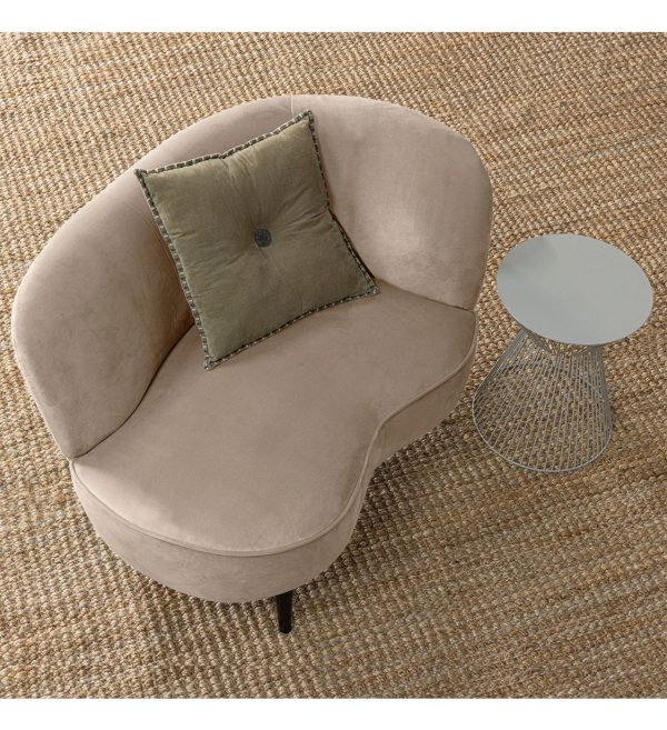 Lounge sofa Sara velvet khaki desna strana 2