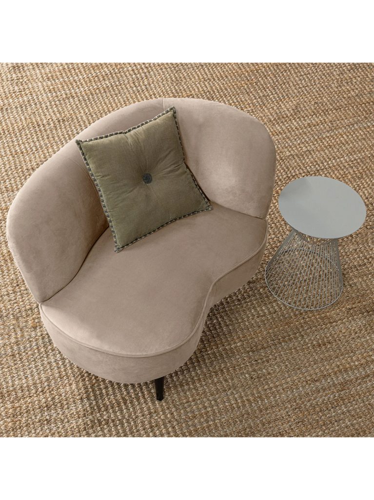 Lounge sofa Sara velvet khaki desna strana 2