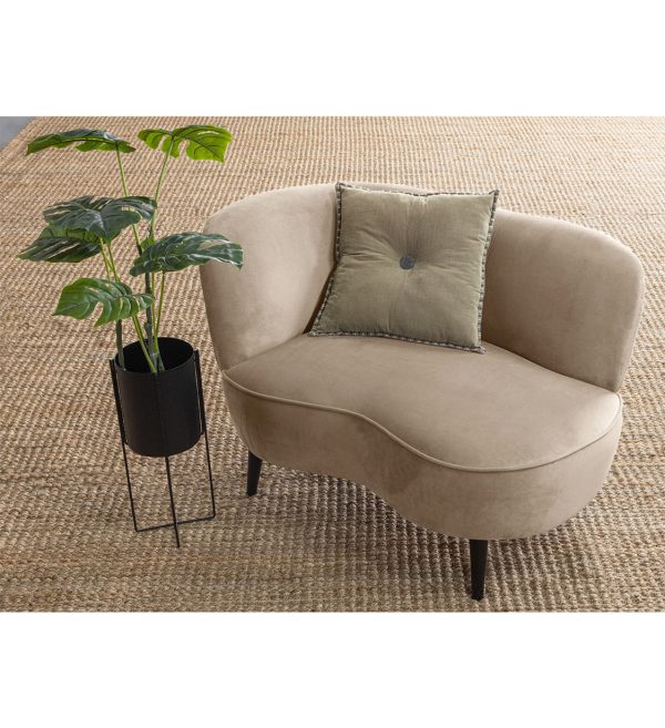 Lounge sofa Sara velvet khaki lijeva strana 1