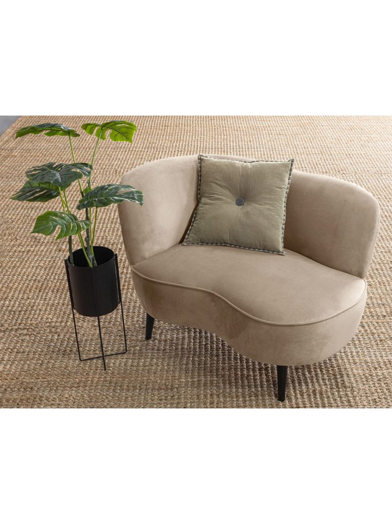 Lounge sofa Sara velvet khaki lijeva strana 1