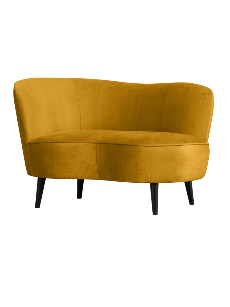 Lounge sofa Sara velvet ochre lijeva strana