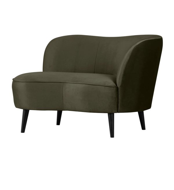 Lounge sofa Sara velvet warm green desna strana