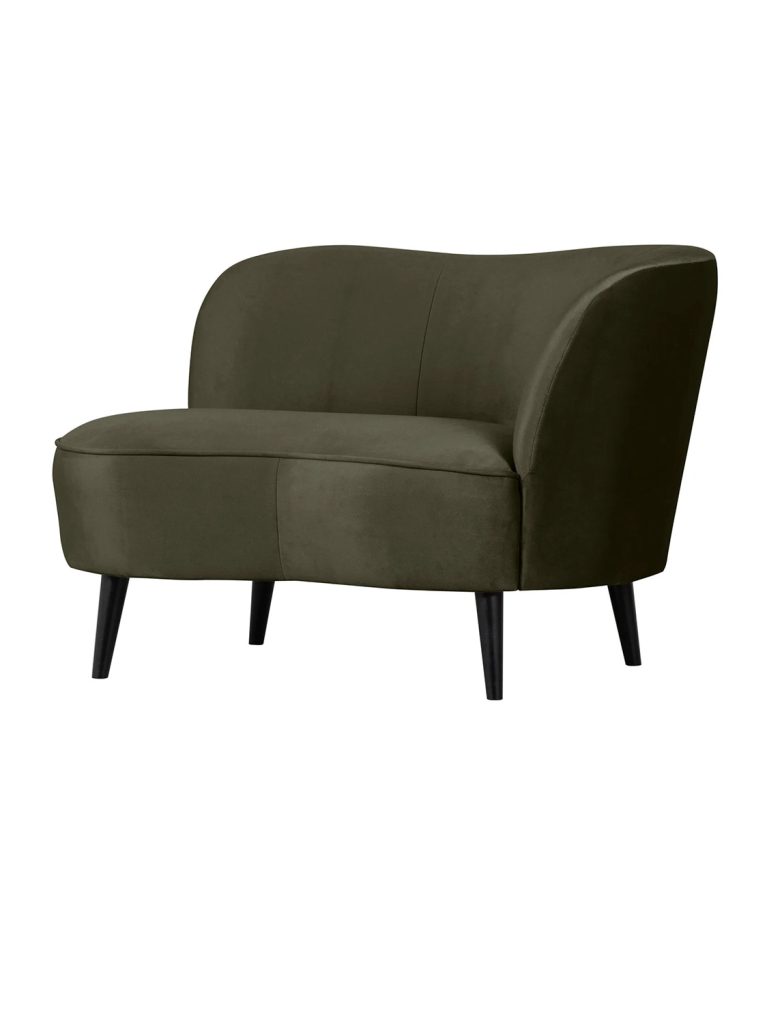 Lounge sofa Sara velvet warm green desna strana