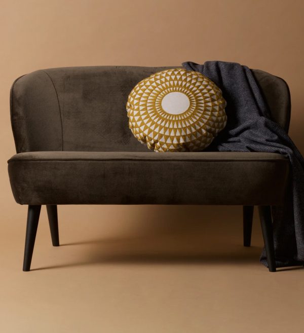 Sofa Sara velvet warm green 1