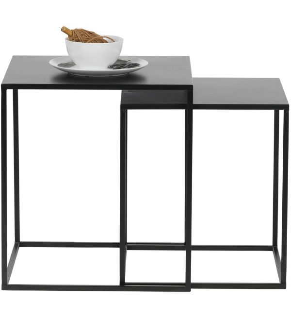 Stolići za kavu Set of 2 ziva metal black 4