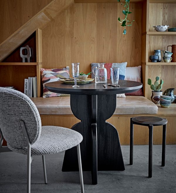 Blagovaonski stol Vixen, crni, jelovina2