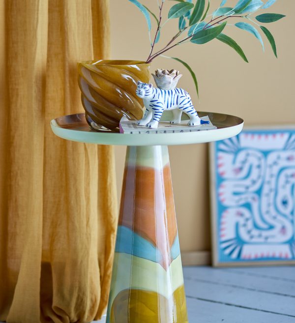 Brooke pomoćni stolić, žuti, metalni4