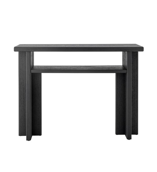 Konzolni stolić Cupa, crni, jelovina