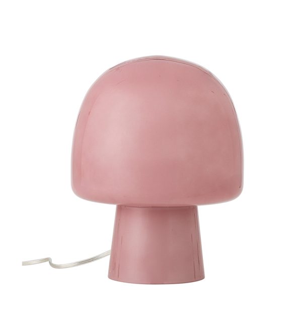 STOLNA LAMPA PADDY, ružičasta, staklo
