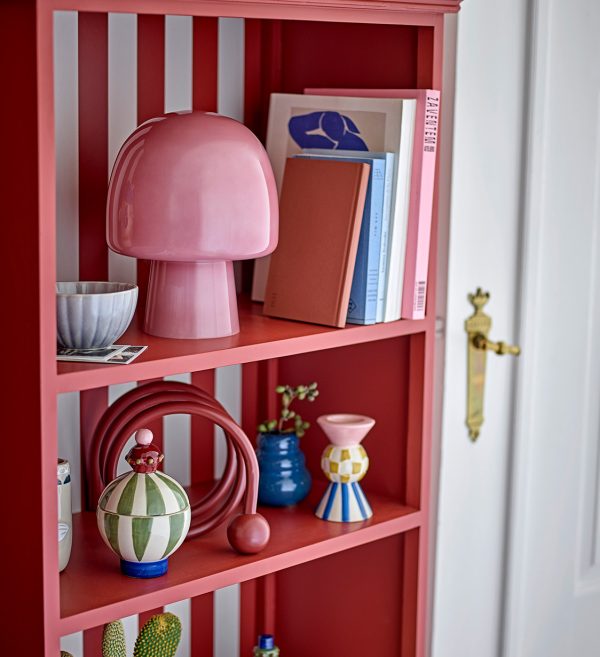 STOLNA LAMPA PADDY, ružičasta, staklo6