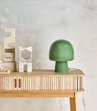 STOLNA LAMPA PADDY, zelena, staklo5