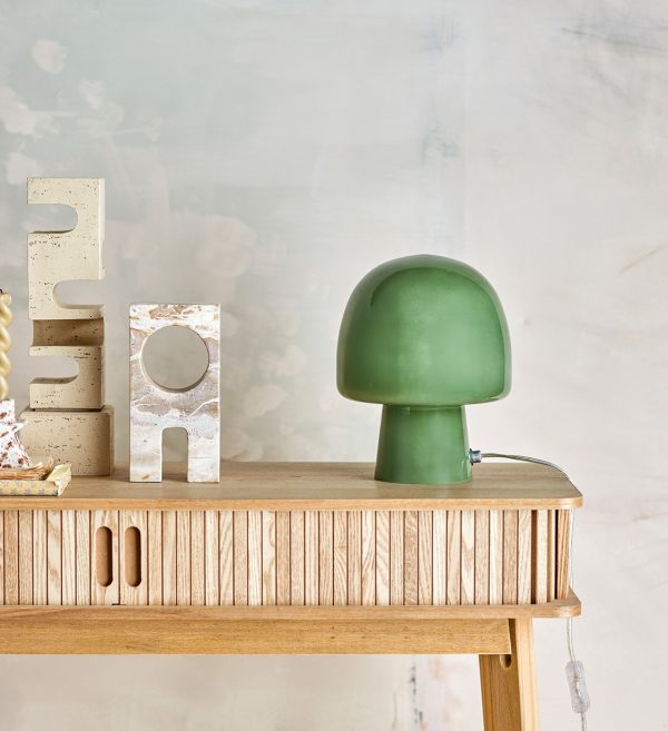 STOLNA LAMPA PADDY, zelena, staklo5